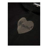DSQUARED2 felpa tinta unita con cappuccio e stampa Nero per Bambina DQ2581 NERO DSQUARED2
