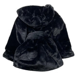 MAGIL pelliccia tinta unita con cappuccio Nero per Bambina GN23106 NERO MAGIL