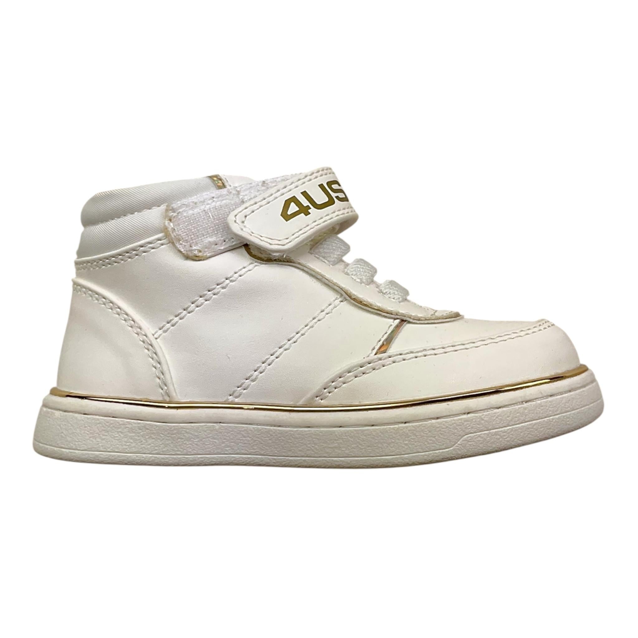 CESARE PACIOTTI sneakers tinta unita con strappo e lacci Bianco per Neonato 42641 BIANCO CESARE PACIOTTI