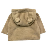 TEDDY E MINOU cardigan tinta unita con cappuccio Beige per Neonato I24CN012PE022 BEIGE TEDDY E MINOU