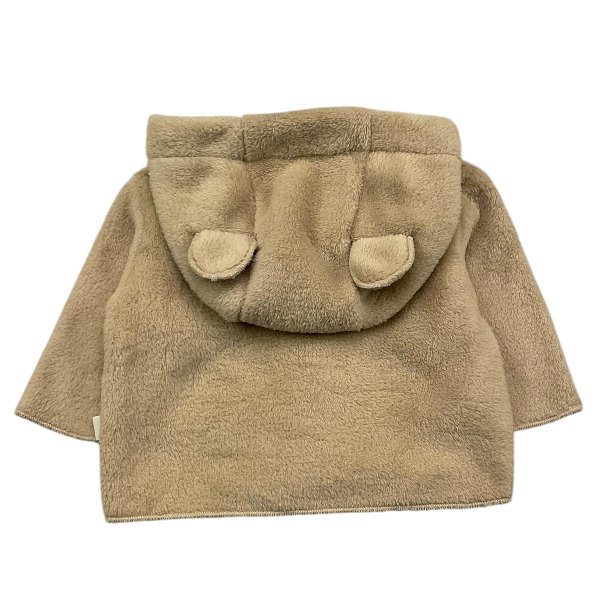 TEDDY E MINOU cardigan tinta unita con cappuccio Beige per Neonato I24CN012PE022 BEIGE TEDDY E MINOU