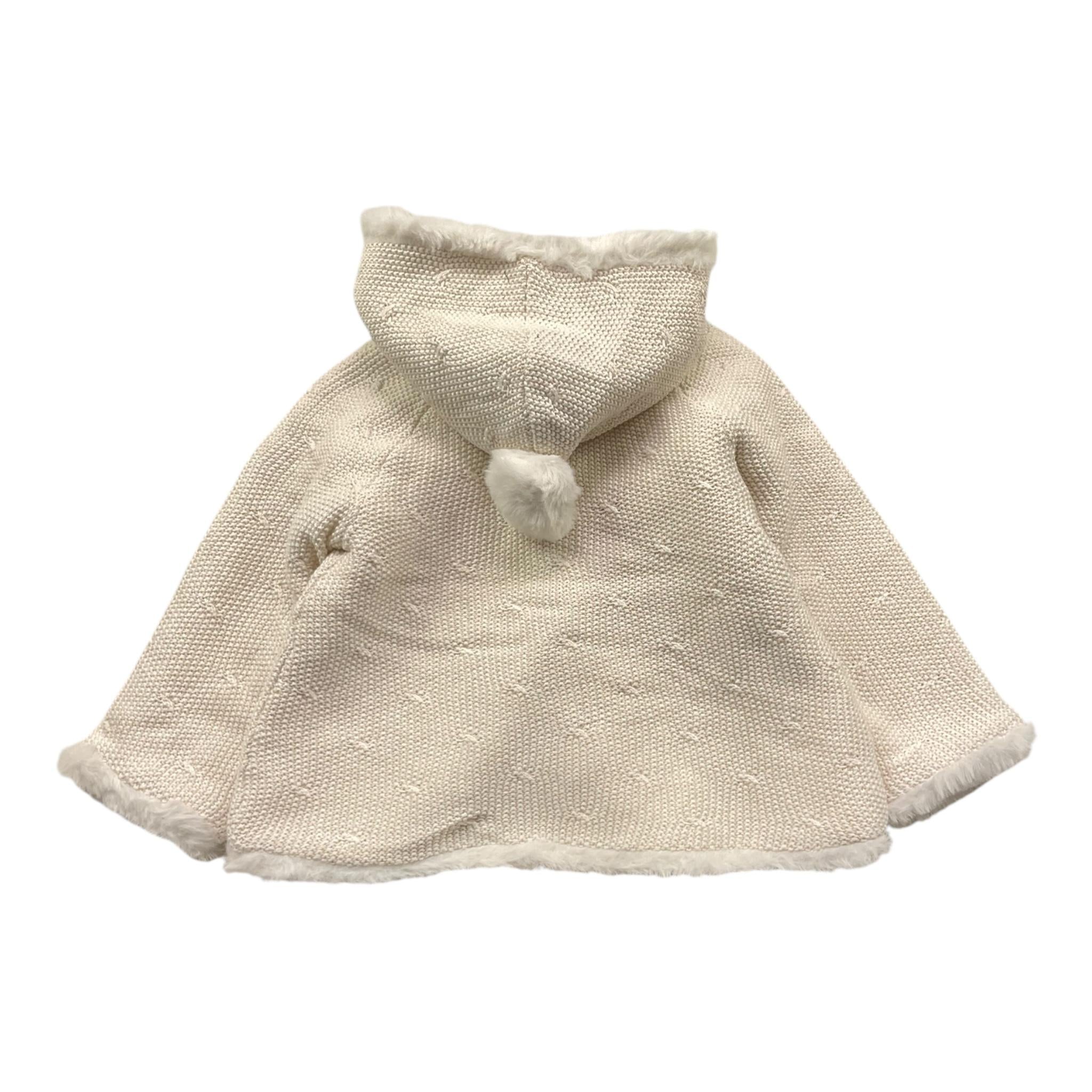 MAYORAL cappotto tinta unita modello con pelliccia e cappuccio Panna per Neonata 2304X PANNA MAYORAL