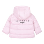 JOHN RICHMOND giubbino tinta unita con cappuccio Rosa per Neonata RIA24002PIX ROSA JOHN RICHMOND