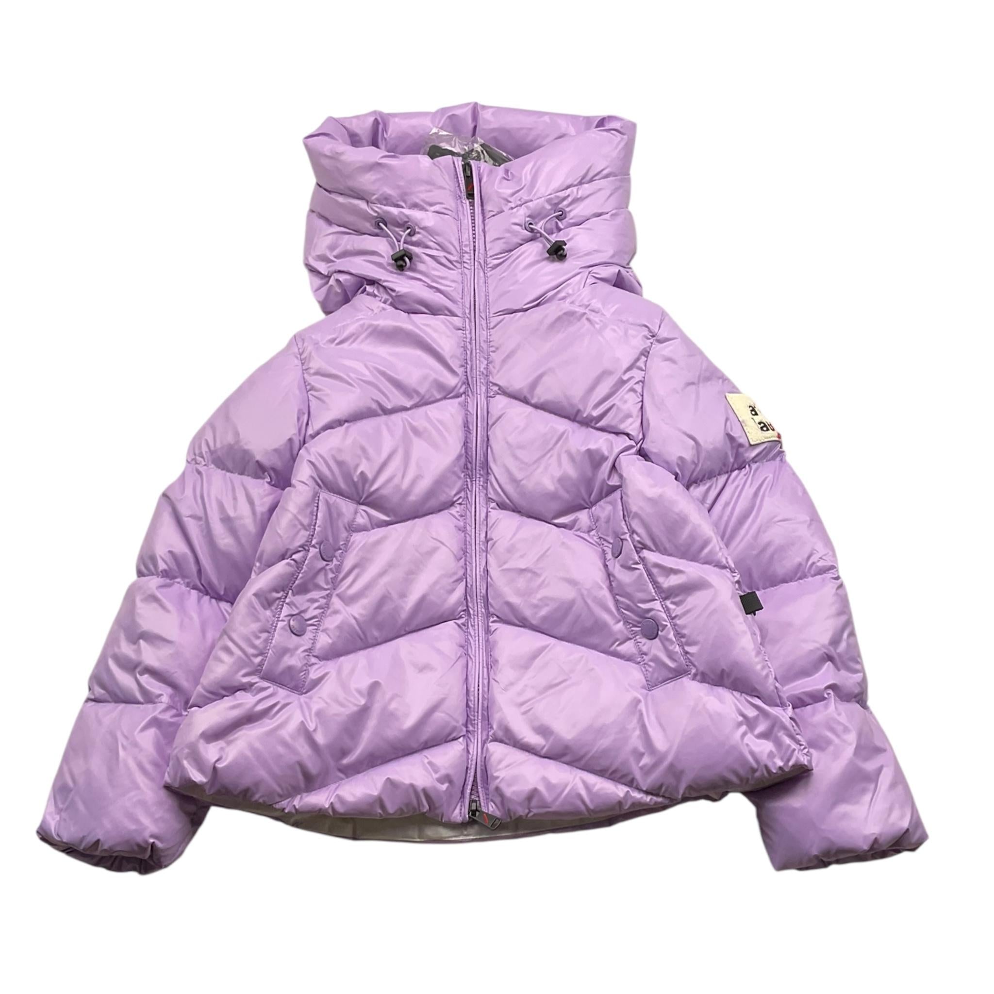 AFTER LABEL giubbino tinta unita con zip e cappuccio Lilla per Bambina 3441O00005 LILLA AFTER LABEL