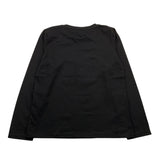 DIXIE shirt girocollo tinta unita con stampa Nero per Bambina ML28030G67 NERO DIXIE