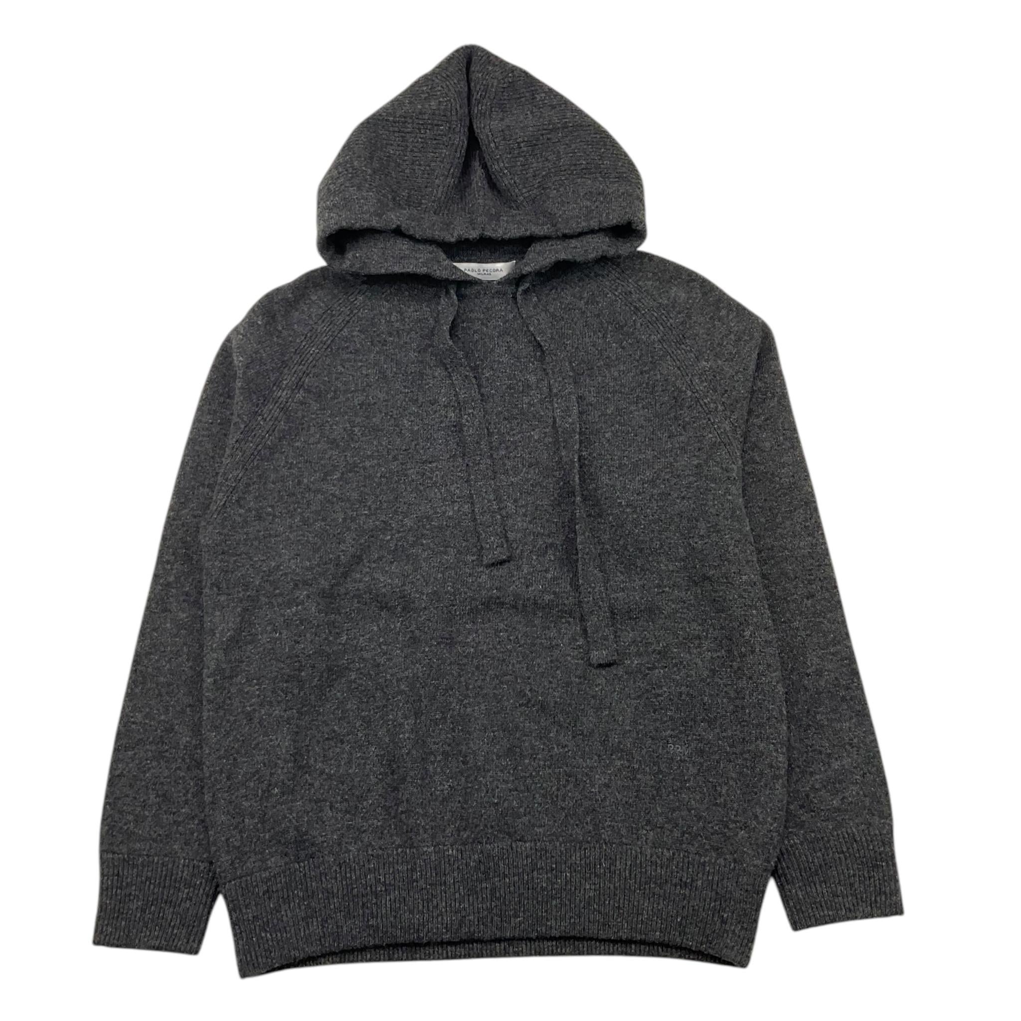 PAOLO PECORA maglia con cappuccio tinta unita Grigio per Bambino PP4101 GRIGIO PAOLO PECORA