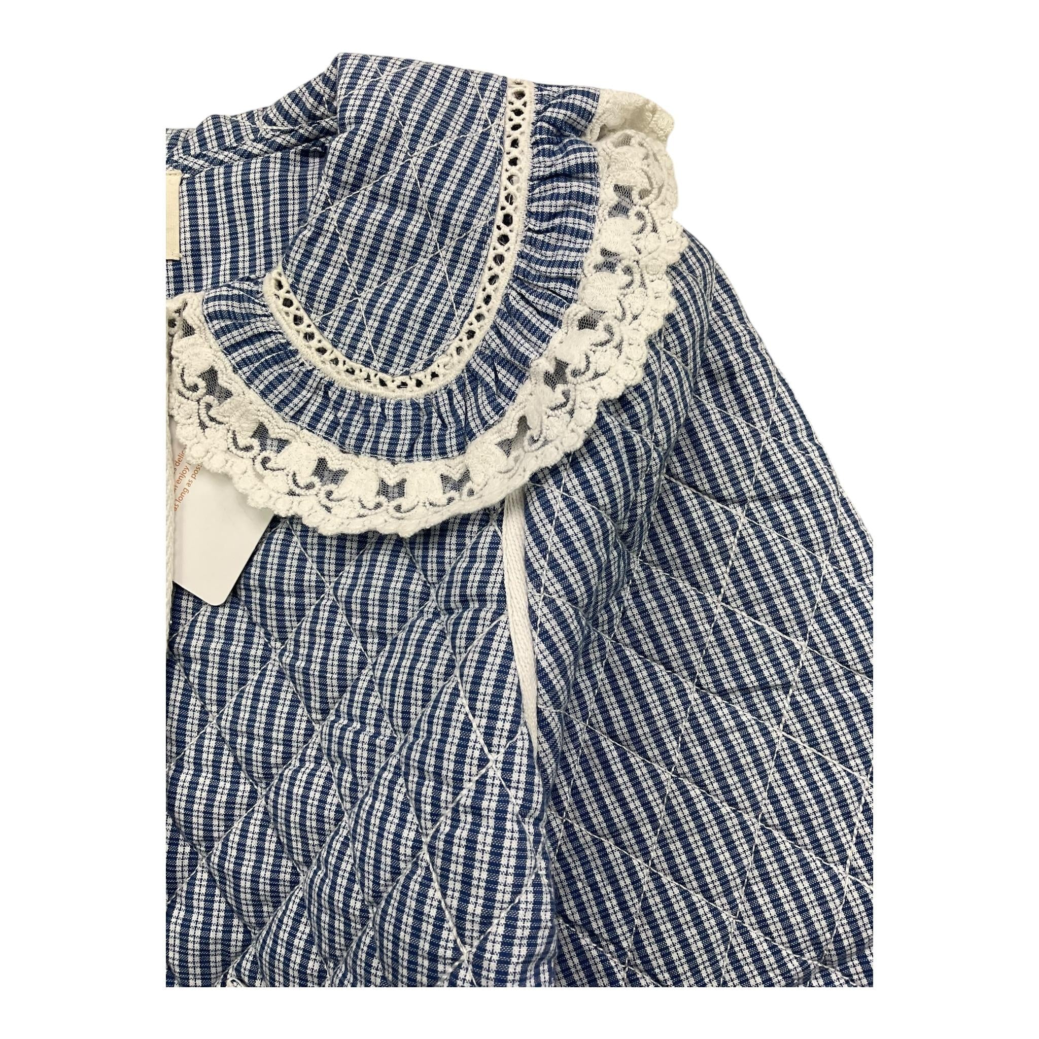 LOUISE MISHA giacca tinta unita con bottoni e ricami Azzurro per Bambina GRIW24JO242 AZZURRO LOUISE MISHA