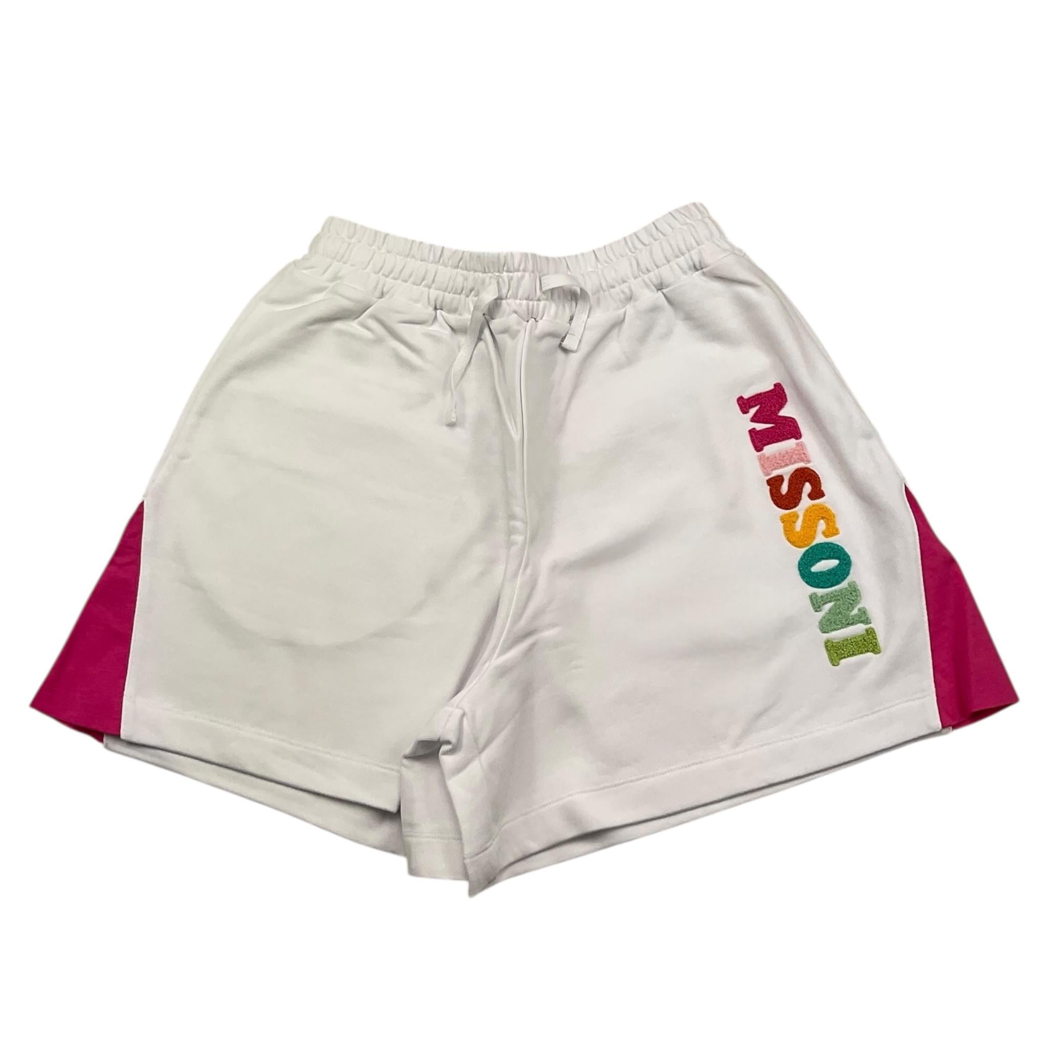 MISSONI completo 2 pezzi felpa-short tinta unita Bianco per Bambina MU3A10 BIANCO MISSONI