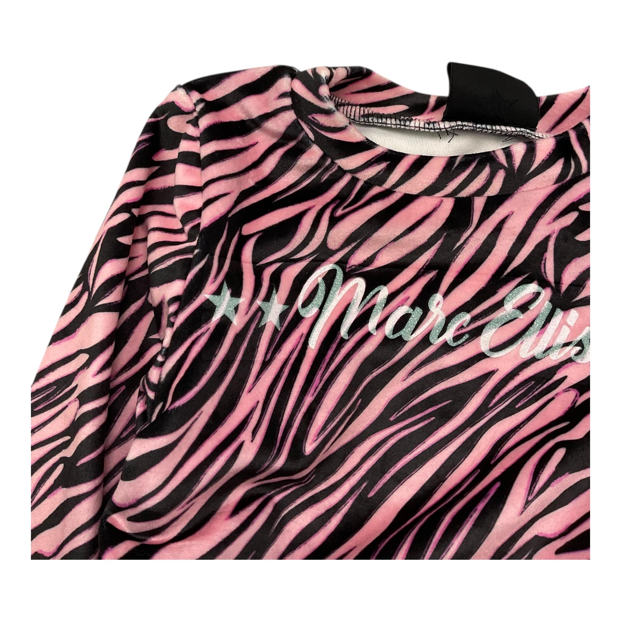 MARC ELLIS shirt fantasia zebrata in ciniglia Rosa per Bambina JMJTS00274 ROSA MARC ELLIS