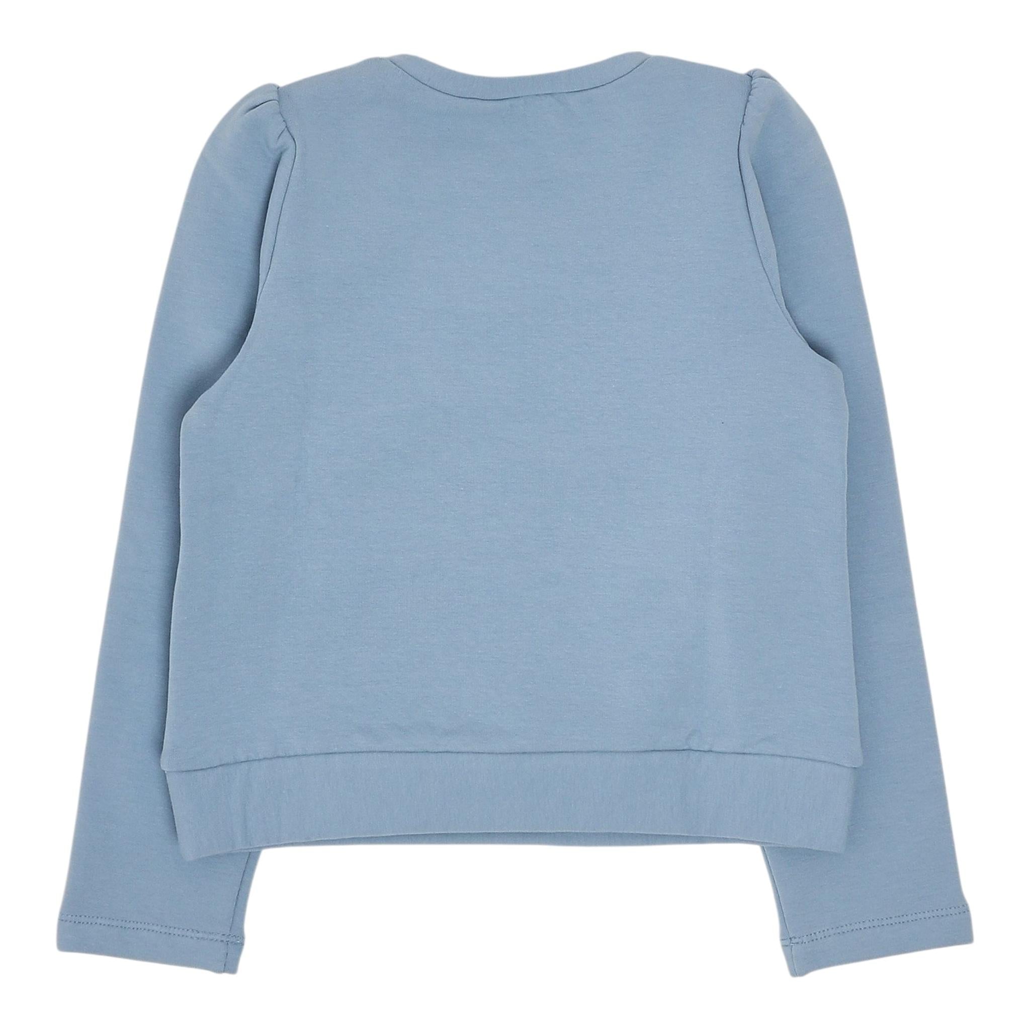 LIU JO felpa chiusa girocollo tnta unita con brillantini Azzurro per Bambina KF4108XXX AZZURRO LIU JO