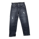 DONDUP jeans tinta unita cn strappi Nero per Bambino DMPA100 NERO DONDUP