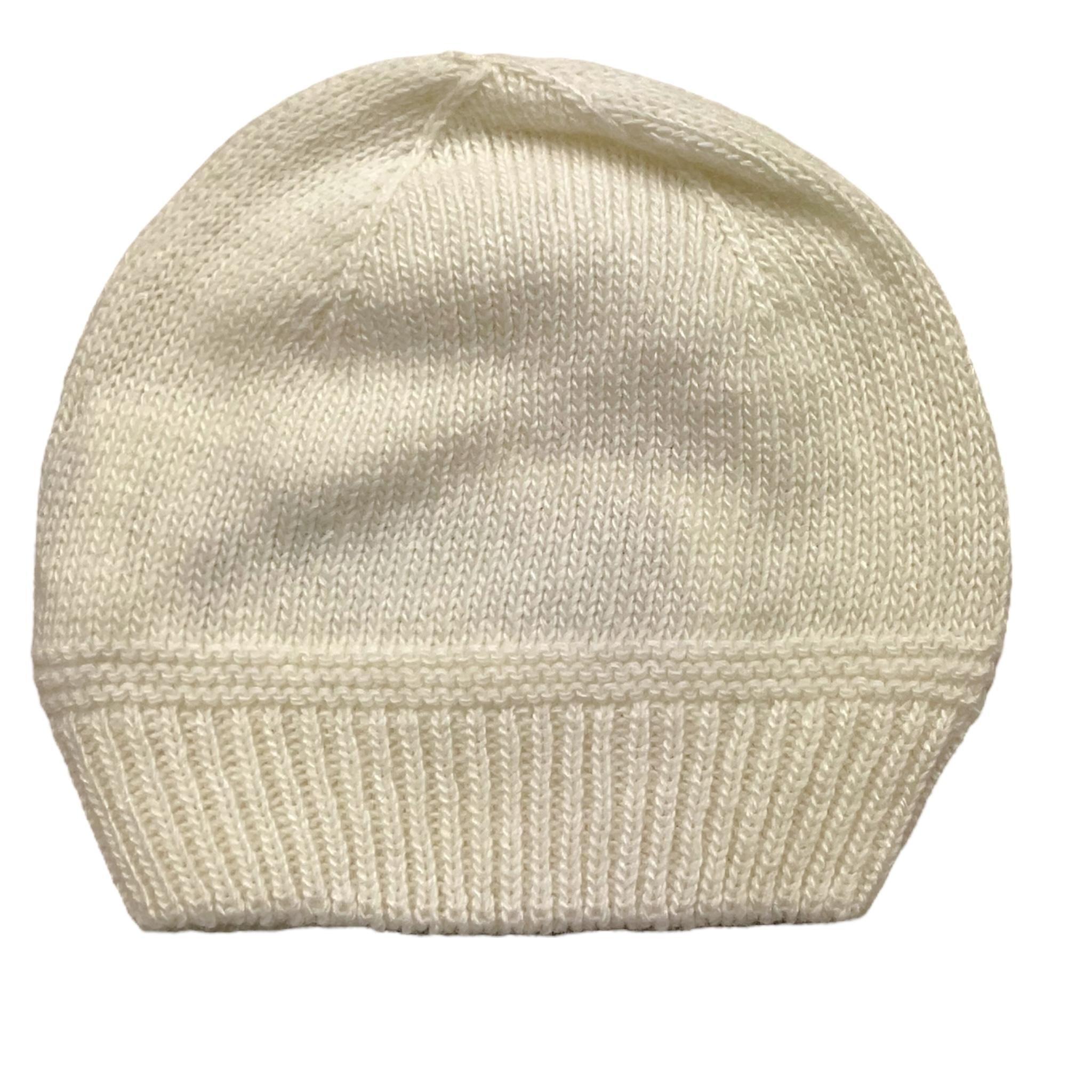 LE BEBE' cappello tinta unita con logo Bianco per Neonato LBB4631 BIANCO LE BEBE'