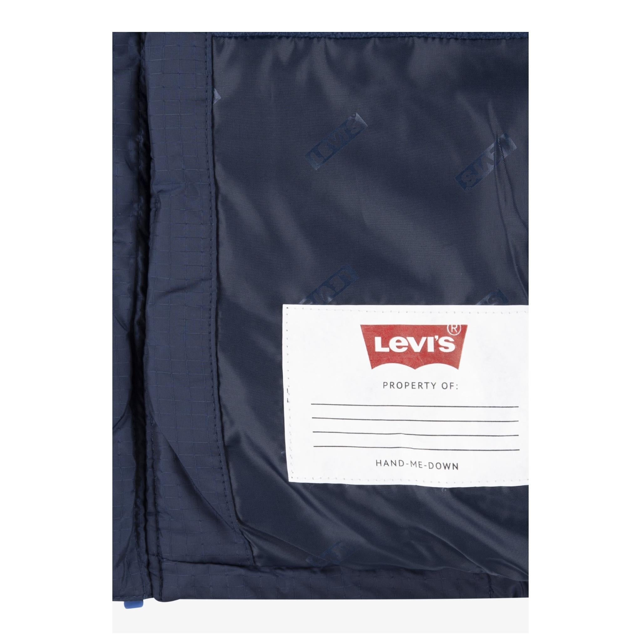 LEVI'S giubbino smanicato tinta unita con zip e cappuccio Blu per Bambino 8EL259X BLU LEVI'S