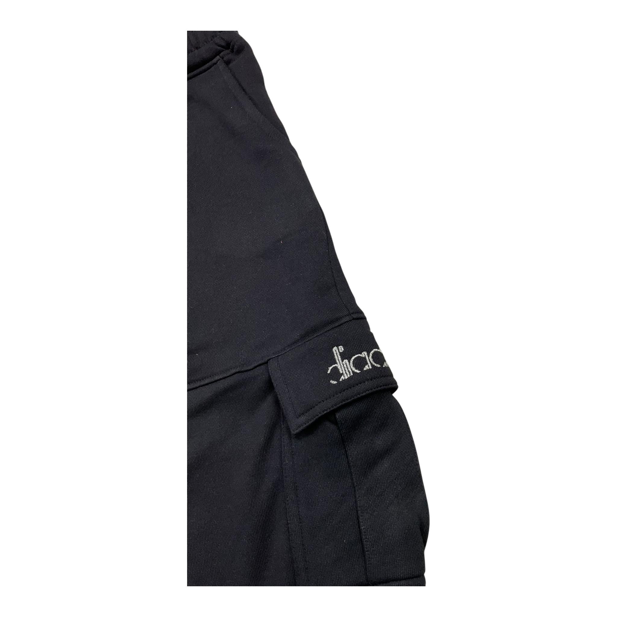 DIADORA pantalone tinta unita con stampa logo Nero per Bambina F4DIBGFP104 NERO DIADORA