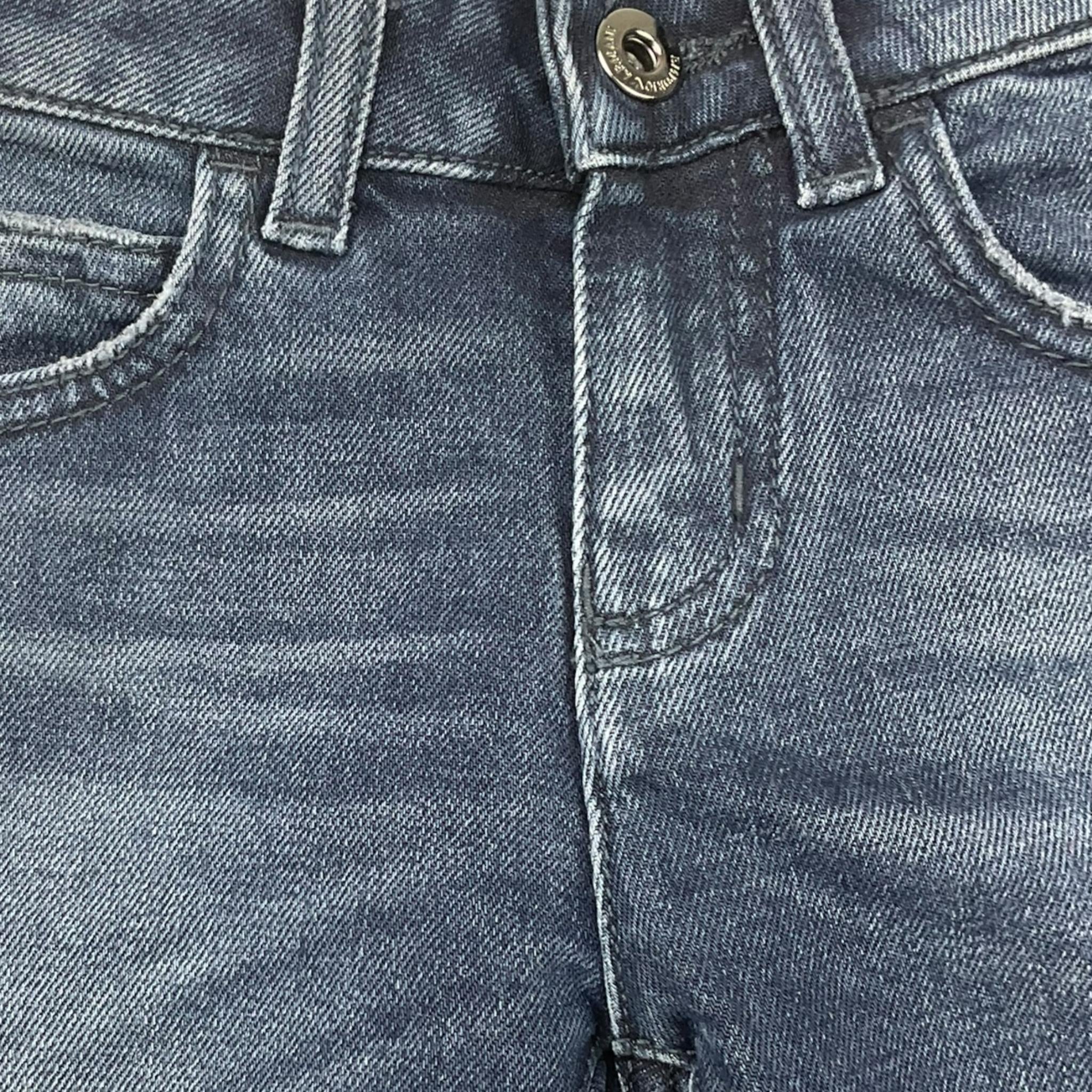 EMPORIO ARMANI jeans tinta unita con girovita regolabile Blu per Bambino 6L4J45 BLU EMPORIO ARMANI