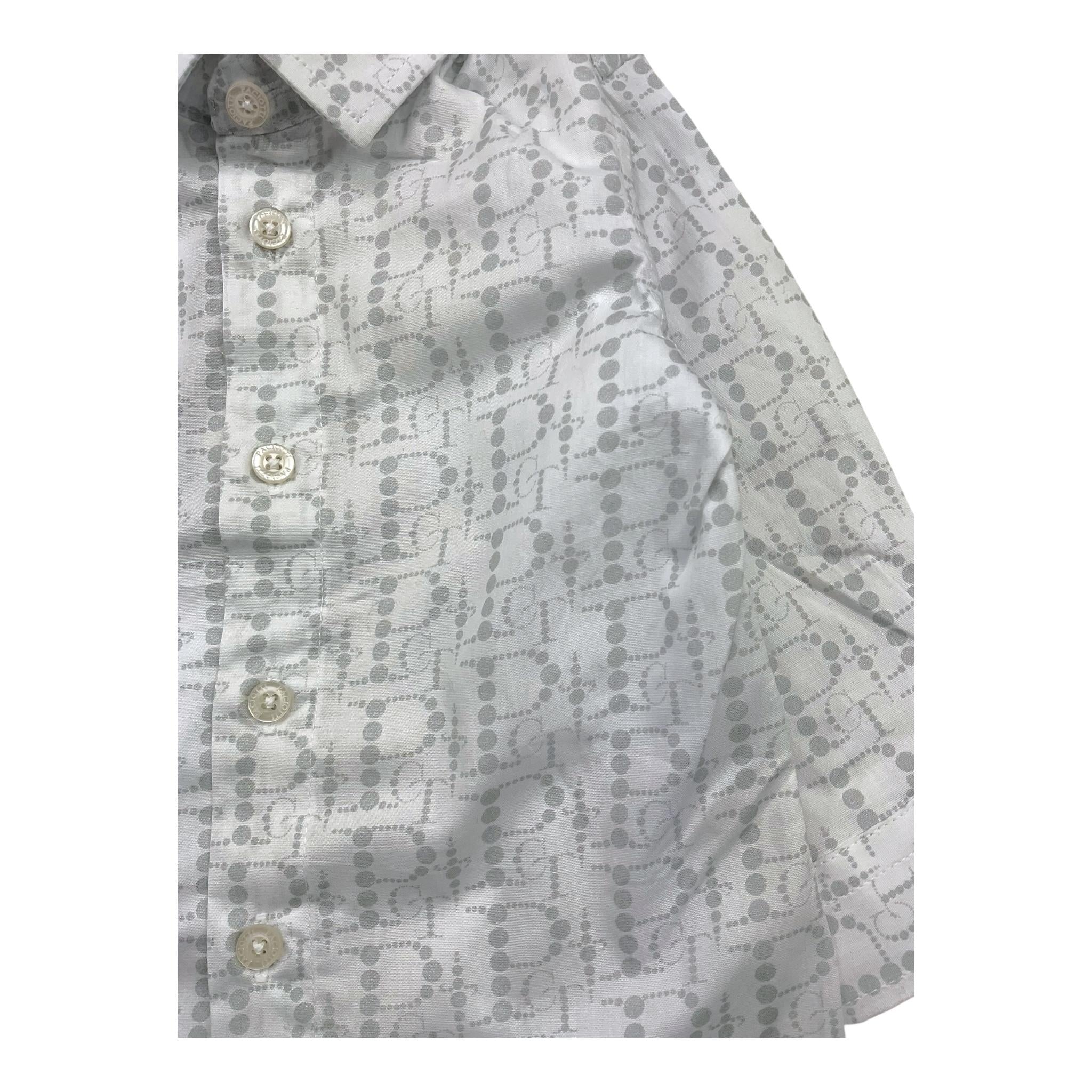 CESARE PACIOTTI camicia tinta unita con stampa Bianco per Neonato CMP5358B BIANCO CESARE PACIOTTI