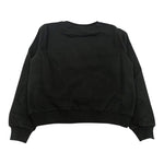 LIU JO felpa girocollo tinta unita con stampa Nero per Bambina GF4025 NERO LIU JO