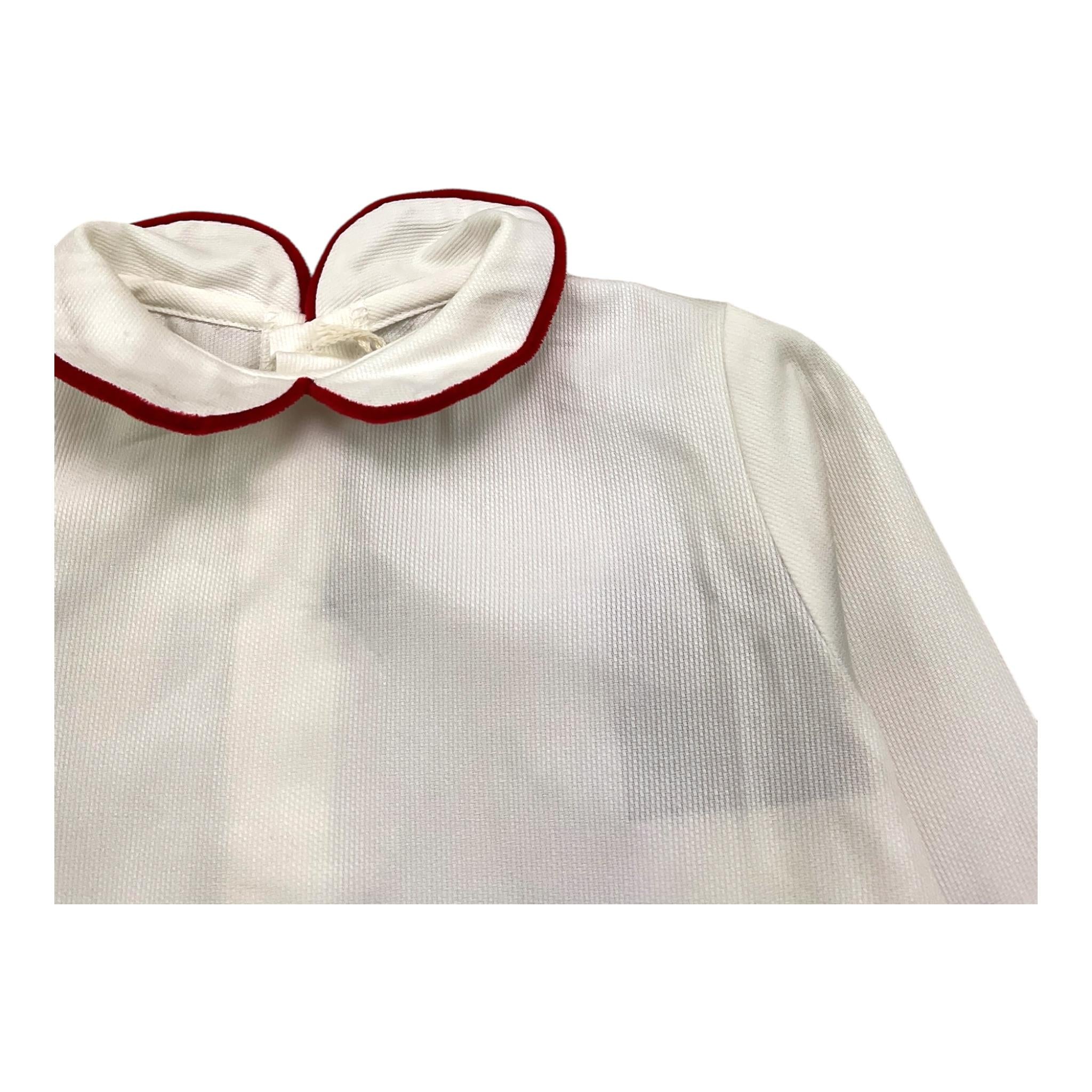 LA STUPENDERIA body camicia manica lunga tinta unita con collett Bianco per Neonata TBBD54 BIANCO LA STUPENDERIA