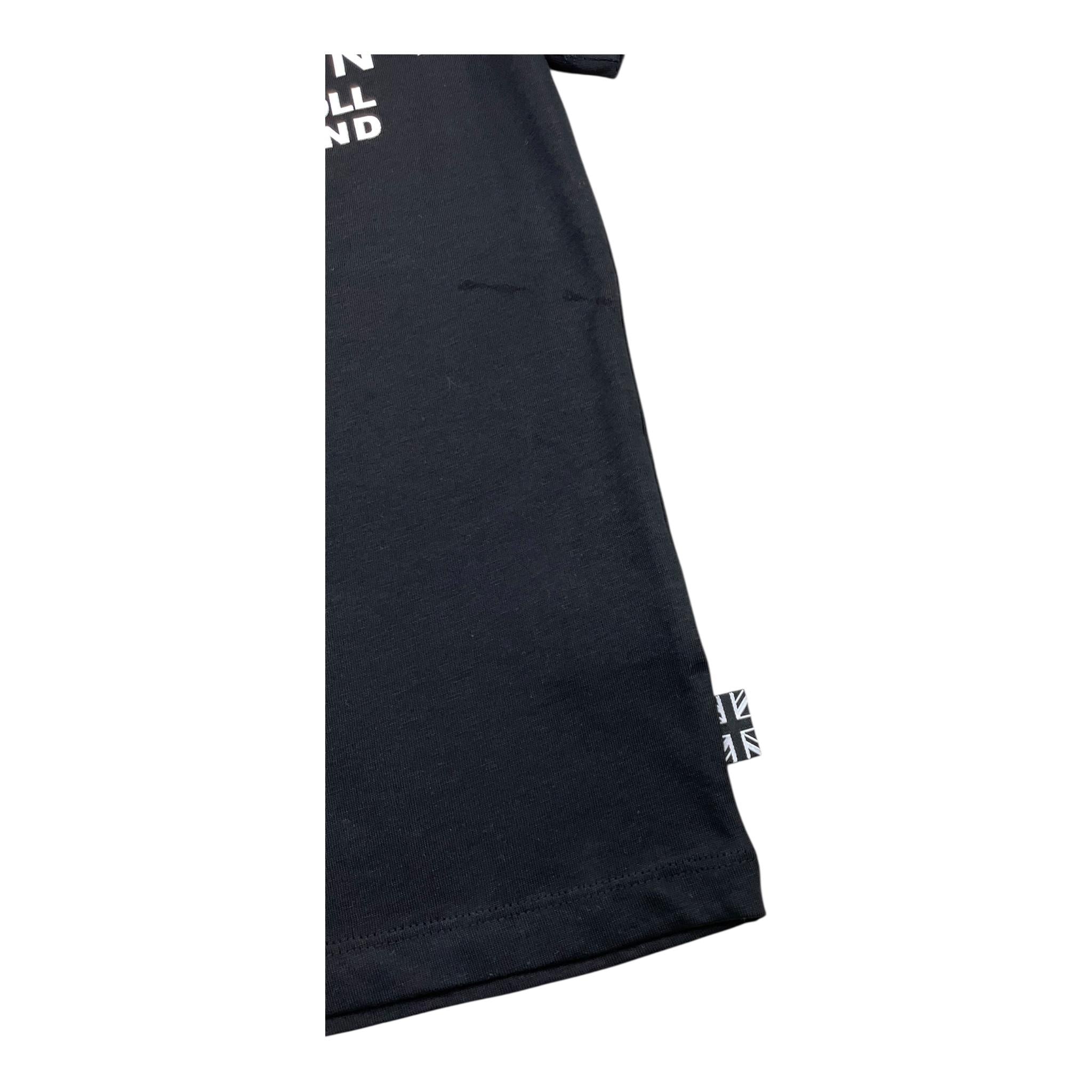 JOHN RICHMOND t-shirt girocollo tinta unita con logo Nero per Bambino RBA24048TS NERO JOHN RICHMOND