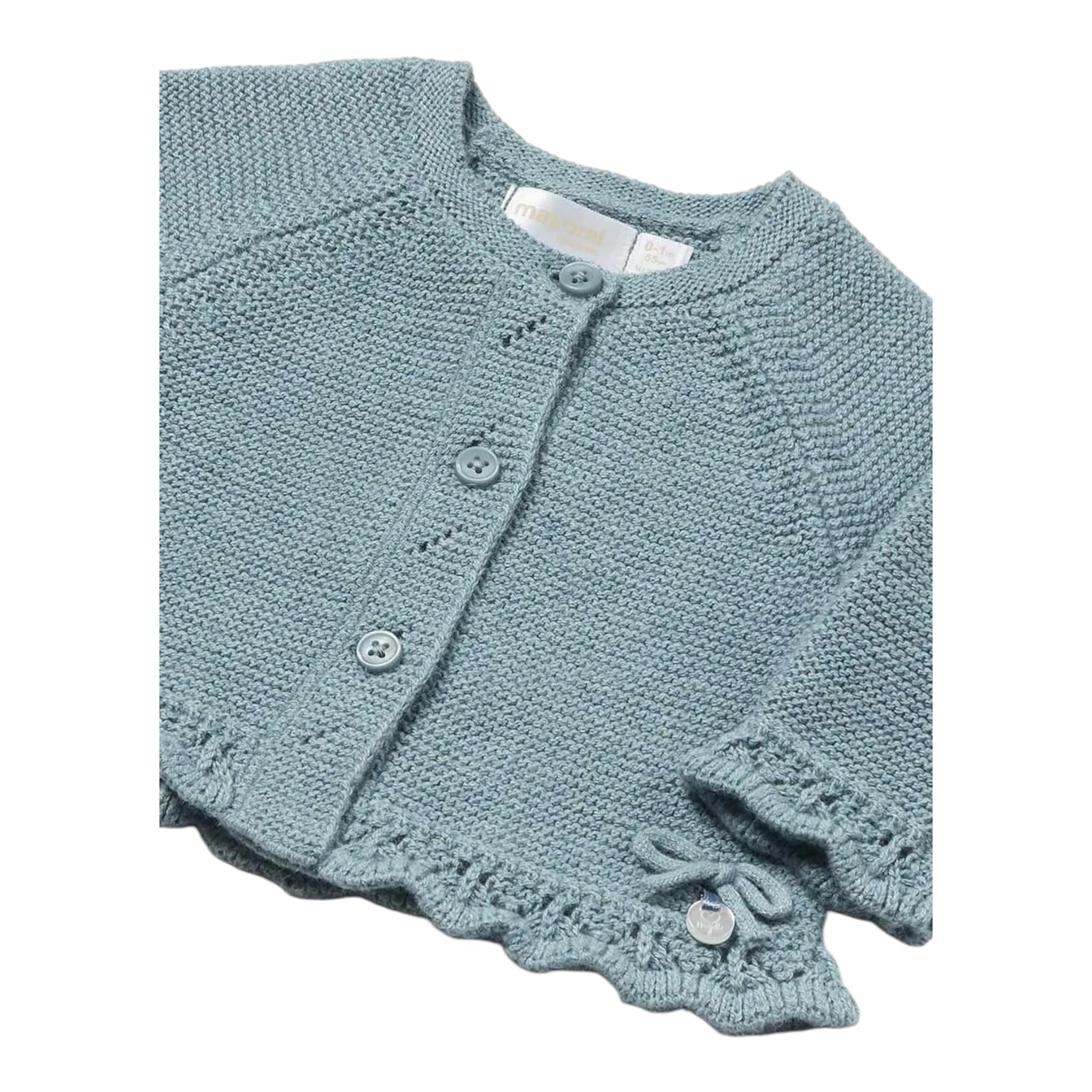 MAYORAL cardigan tinta unita Verde per Neonata 2301 VERDE MAYORAL