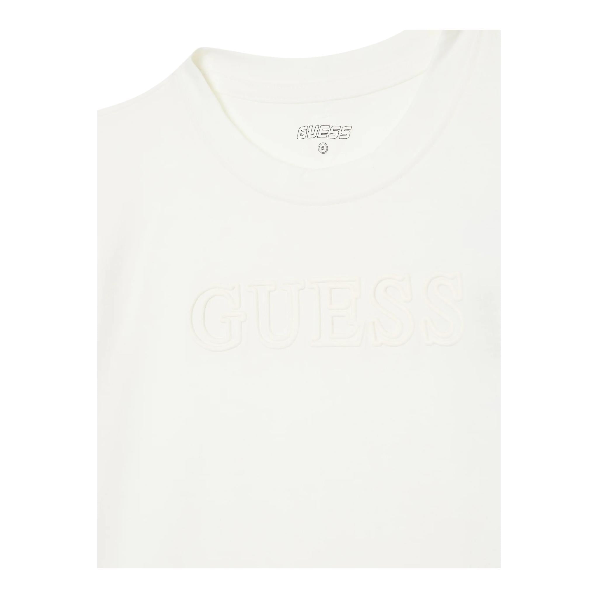 GUESS t-shirt girocollo tinta unita cn logo Bianco per Bambino L2YI59J1311 BIANCO GUESS