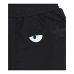 CHIARA FERRAGNI gonna tinta unita con logo Nero per Bambina 510700 NERO CHIARA FERRAGNI