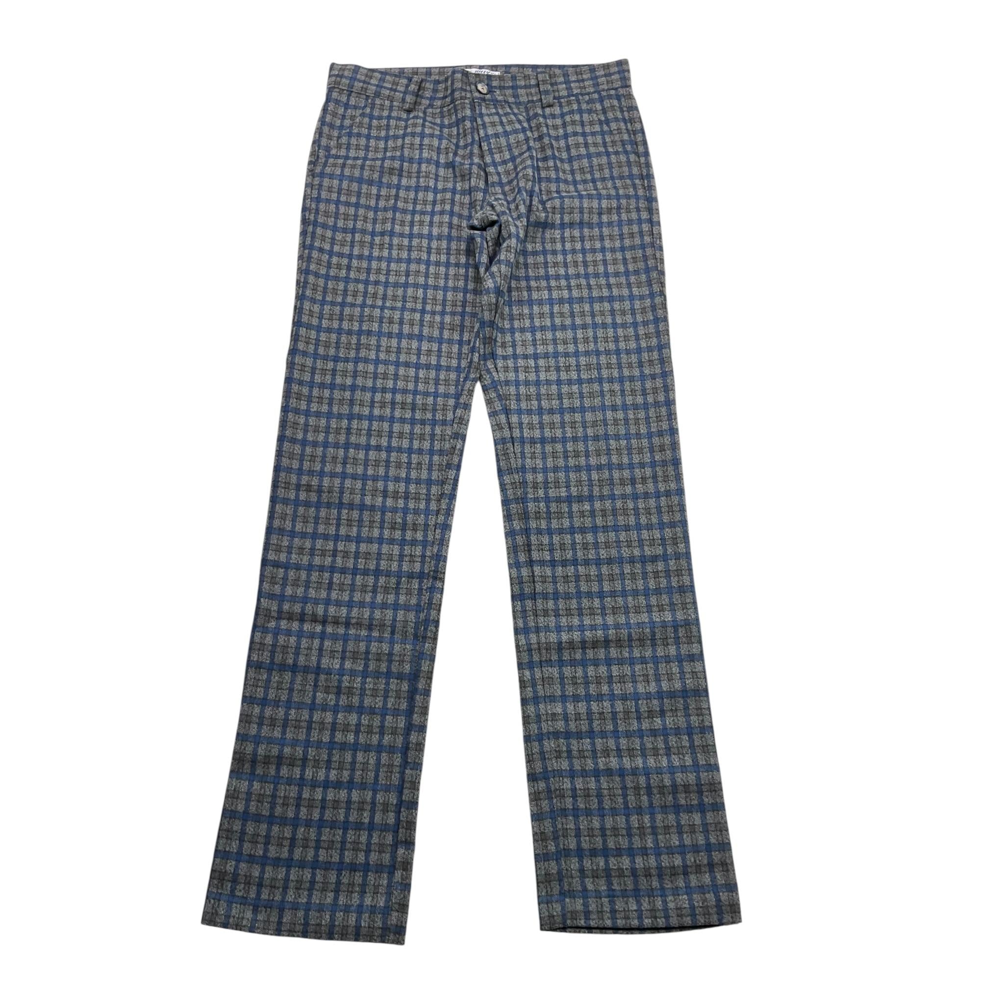 HILL'S pantalone tuta tinta unita con fantasia a quadri Grigio per Bambino PAN0378 GRIGIO HILL'S