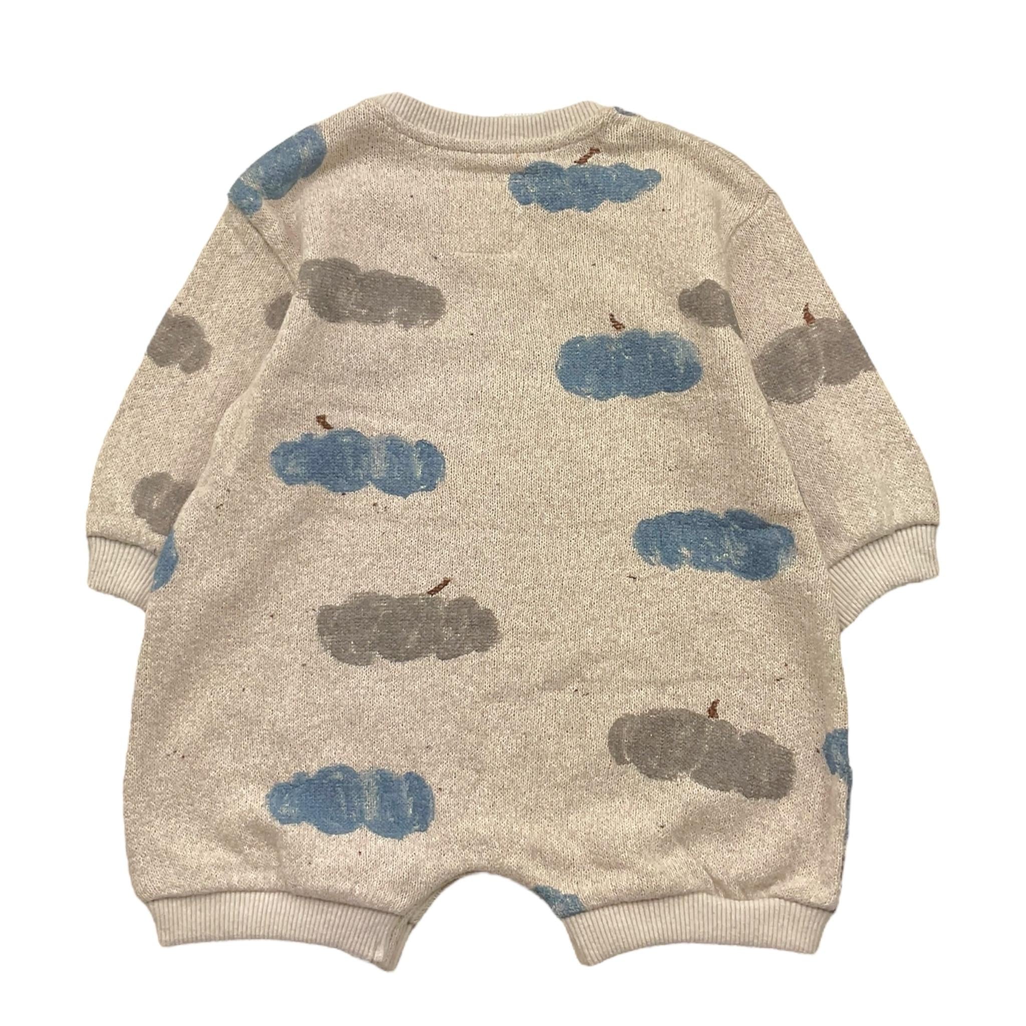 PLAY UP pagliaccetto tinta unita con stampa Beige per Neonato PA011AP11501 BEIGE PLAY UP