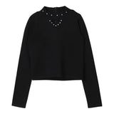 TWINSET maglia tinta unita con borchie Nero per Bambina 242GJ3181 NERO TWINSET