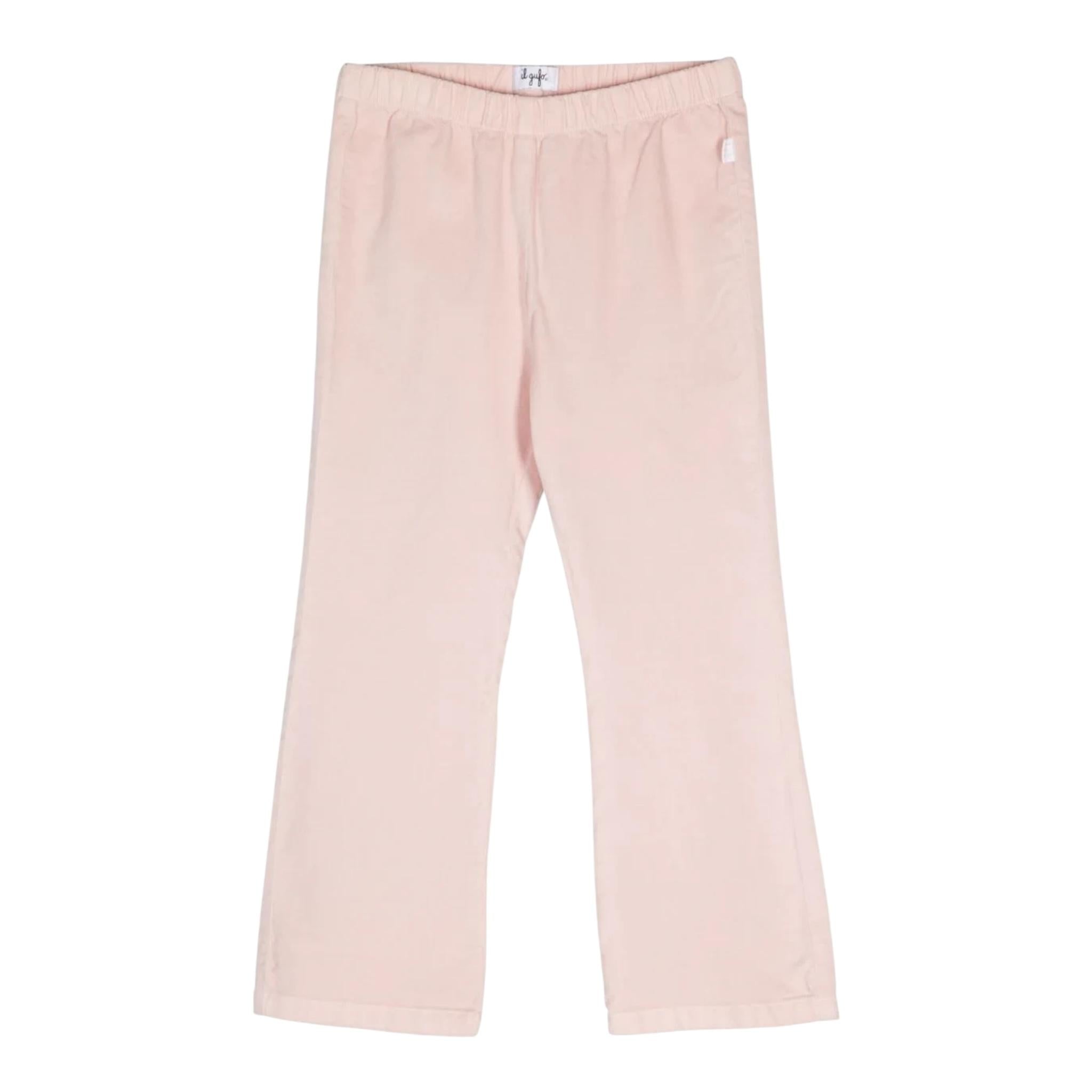 IL GUFO pantalone tinta unita modello a palazzo Rosa per Bambina A24PL382V6006 ROSA IL GUFO