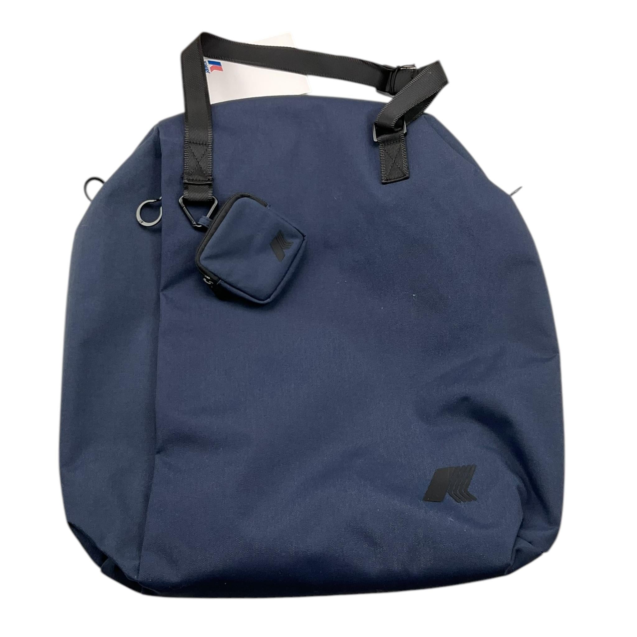 K-WAY borsa tinta unita con bretelle in contrasto Blu per Bambino K4136NW BLU K-WAY