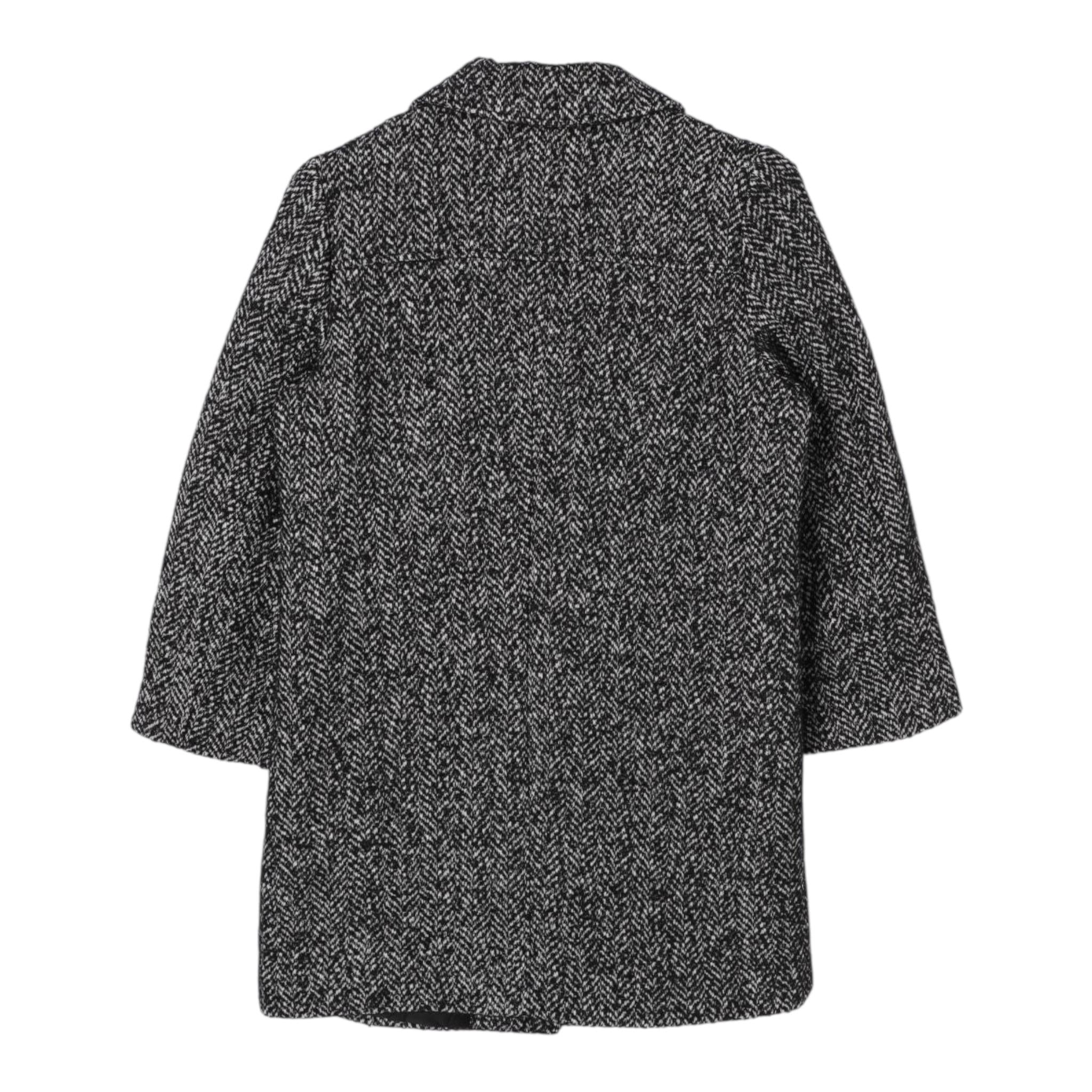 TWINSET cappotto tinta unita con logo Nero per Bambina 242GJ2241 NERO TWINSET