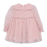 Abel & Lula Abito tinta unita con Tulle Rosa per Neonata 5506 ROSA ABEL & LULA 