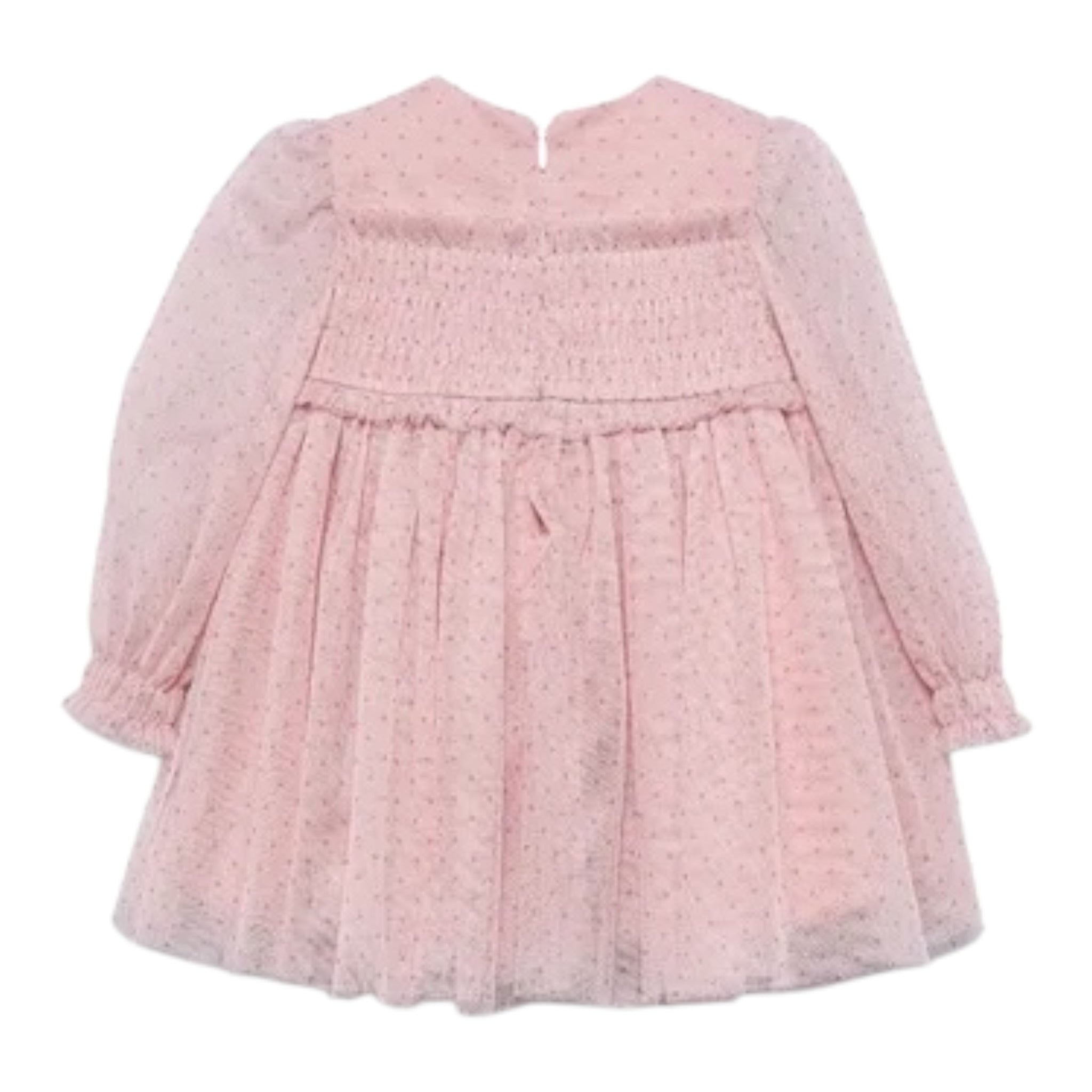 Abel & Lula Abito tinta unita con Tulle Rosa per Neonata 5506 ROSA ABEL & LULA 
