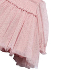 Abel & Lula Abito tinta unita con Tulle Rosa per Neonata 5506 ROSA ABEL & LULA 