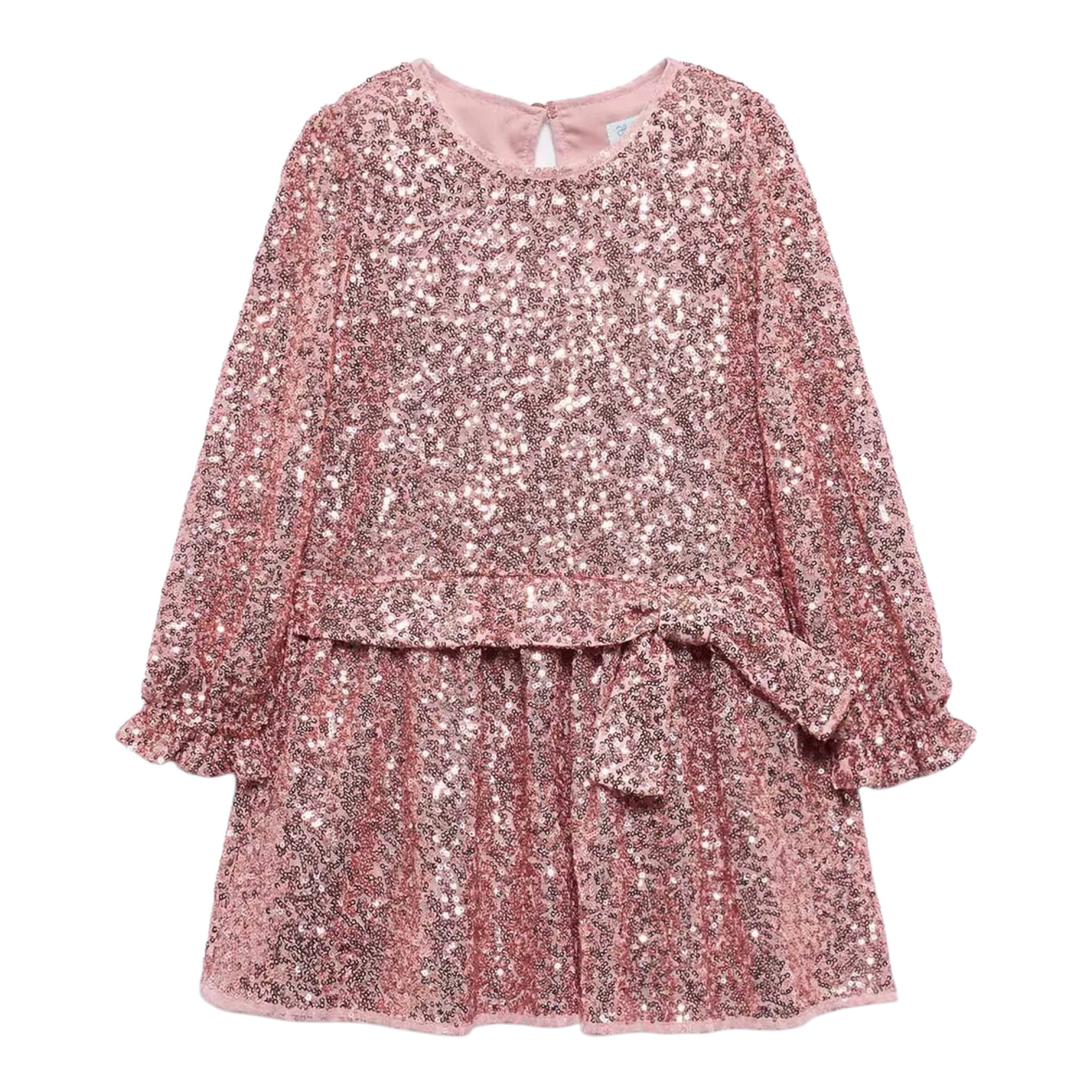 Abel & Lula Abito tinta unita con Paillettes Rosa per Bambina 5531X ROSA ABEL & LULA 