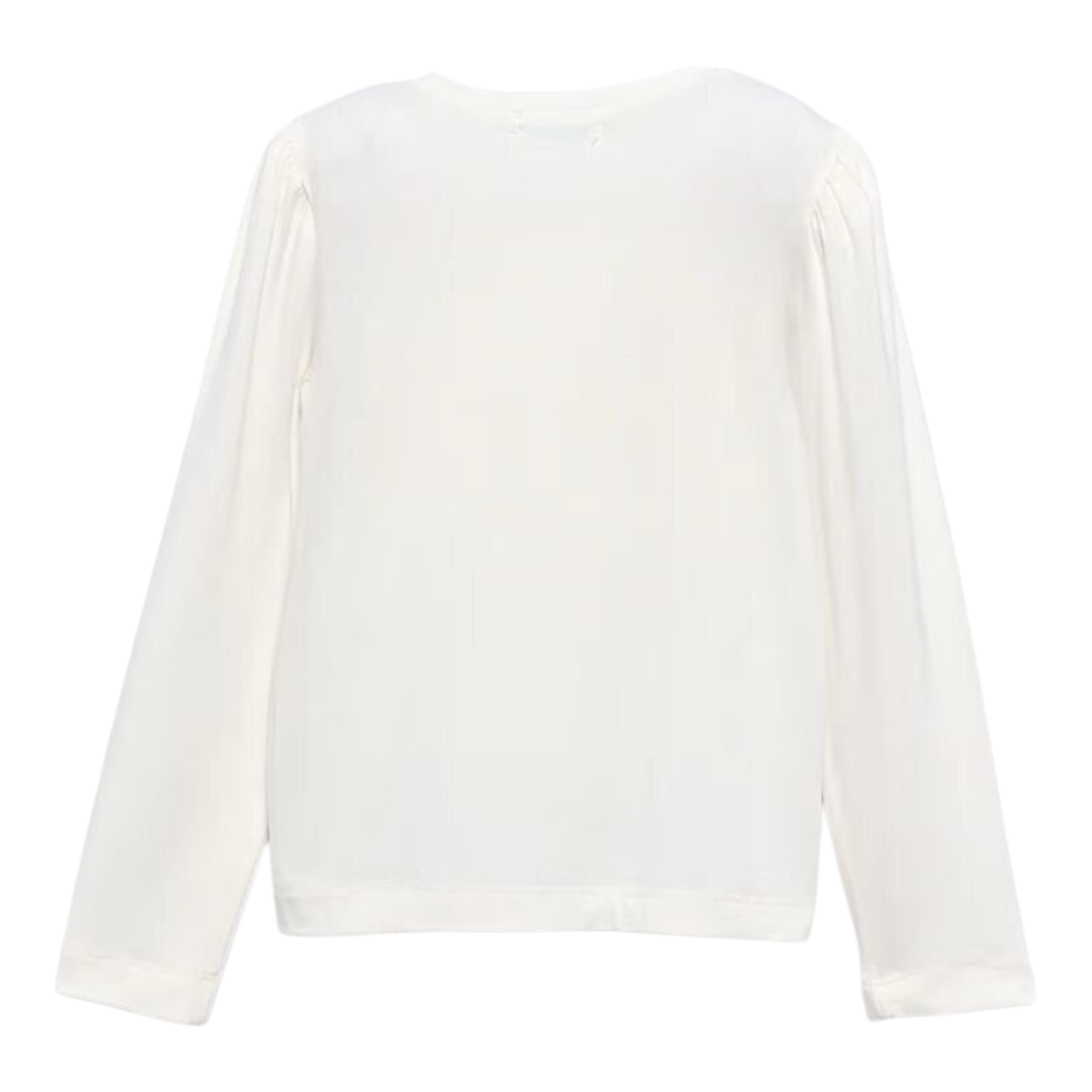 Abel & Lula Shirt Girocollo tinta unita con Applicazioni Panna per Bambina 5608 PANNA ABEL & LULA 