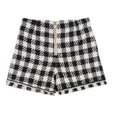 Abel & Lula Short Fantasia Quadri Nero per Bambina 5716 NERO ABEL & LULA 