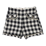 Abel & Lula Short Fantasia Quadri Nero per Bambina 5716 NERO ABEL & LULA 