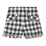 Abel & Lula Short Fantasia Quadri Bianco/Nero per Bambina 5716X BIANCO/NERO ABEL & LULA 
