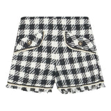 Abel & Lula Short Fantasia Quadri Bianco/Nero per Bambina 5716X BIANCO/NERO ABEL & LULA 