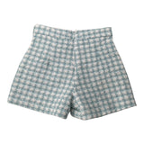 Abel & Lula Short tinta unita con Fantasia A Quadri Bianco/Azzurro per Bambina 5719 BIANCO/AZZURRO ABEL & LULA 