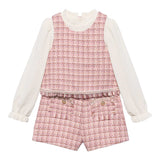 Abel & Lula Completo 2 Pezzi Camicia-Short Rosa per Bambina 5727 ROSA ABEL & LULA 