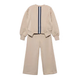 Abel & Lula Completo 2 Pezzi Feloa-Pantalone tinta unita Beige per Bambina 5730X BEIGE ABEL & LULA 
