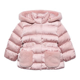 Abel & Lula Giubbino tinta unita con Zip E Cappuccio Rosa per Bambina 5821 ROSA ABEL & LULA 