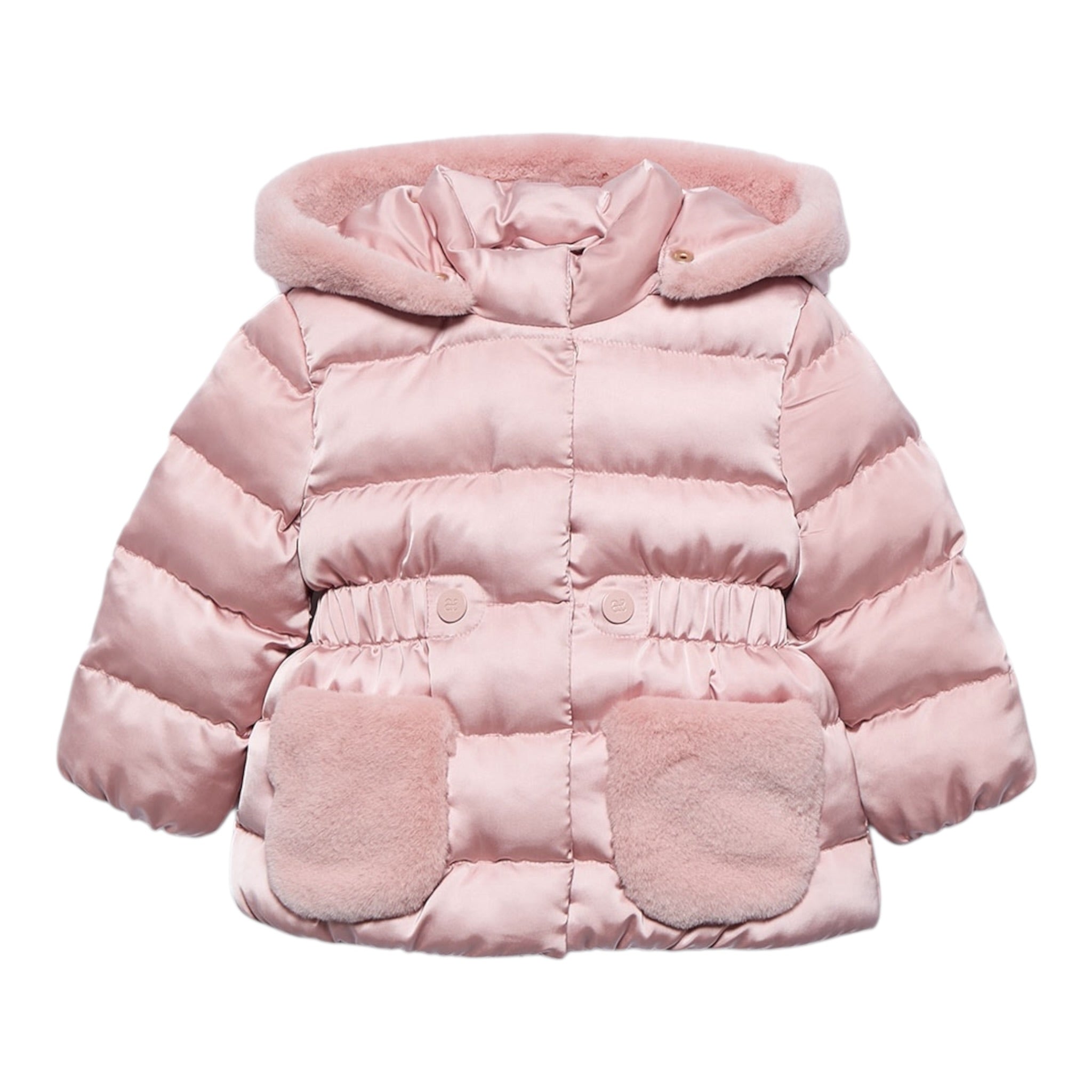 Abel & Lula Giubbino tinta unita con Zip E Cappuccio Rosa per Bambina 5821 ROSA ABEL & LULA 