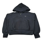 Abercrombie Kids Felpa tinta unita con Cappuccio E Zip Nero per Bambina 43AF22 NERO ABERCROMBIE KIDS 