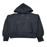 Abercrombie Kids Felpa tinta unita con Cappuccio E Zip Nero per Bambina 43AF22 NERO ABERCROMBIE KIDS 