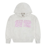 Abercrombie Kids Felpa tinta unita con Cappuccio E Stampa Beige per Bambina 43AJ87 BEIGE ABERCROMBIE KIDS 