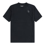Abercrombie Kids T-Shirt Girocollo tinta unita con Logo Nero per Bambino 93AF15 NERO ABERCROMBIE KIDS 